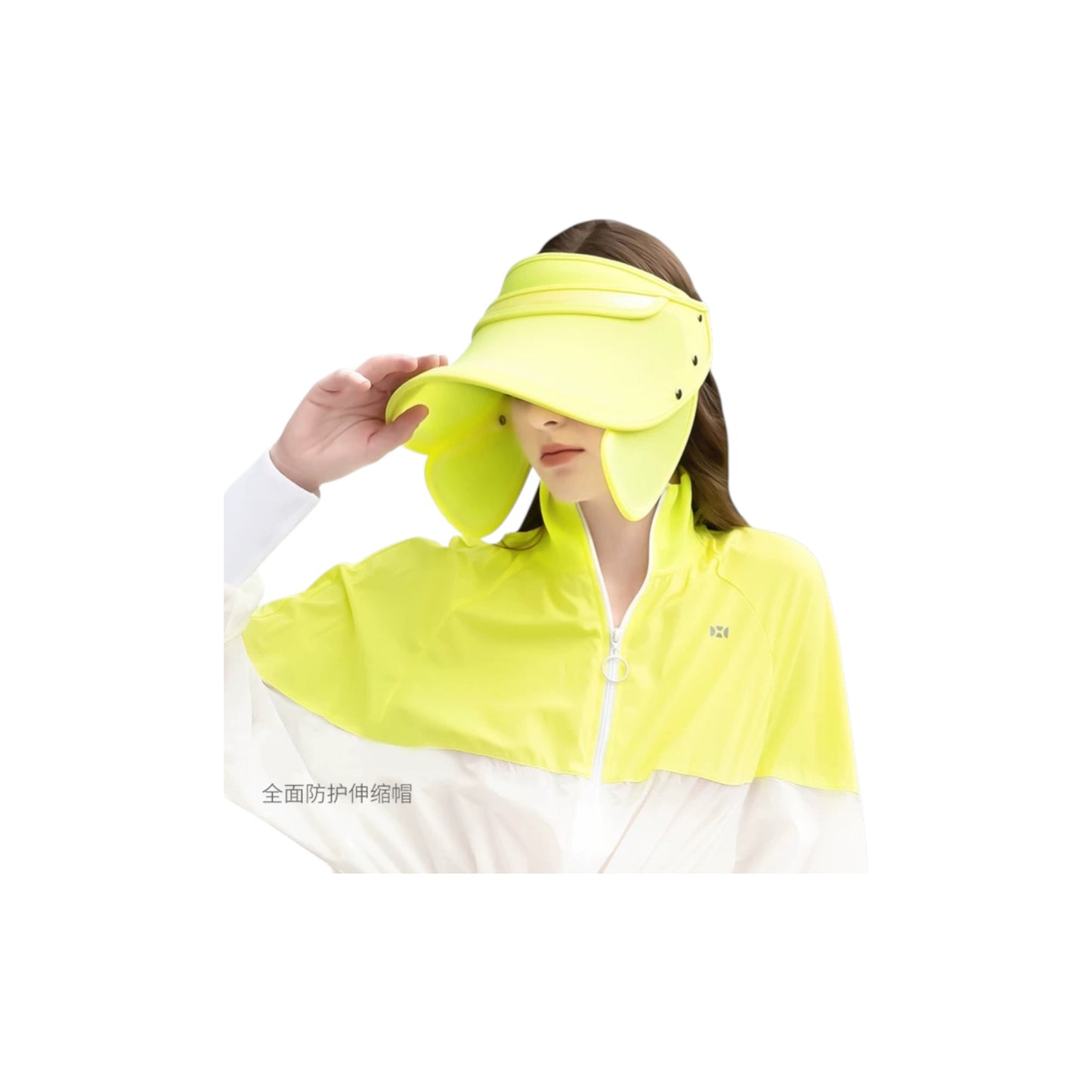 Chapéu Protetor Solar com Viseira Ajustável HOII – Proteção UV UPF50+, 2 Estilos em 1