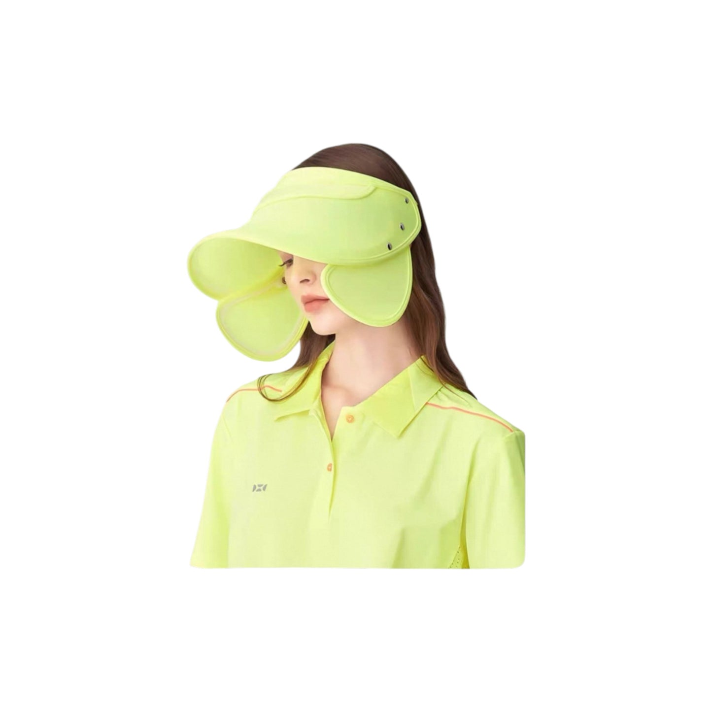 Chapéu Protetor Solar com Viseira Ajustável HOII – Proteção UV UPF50+, 2 Estilos em 1