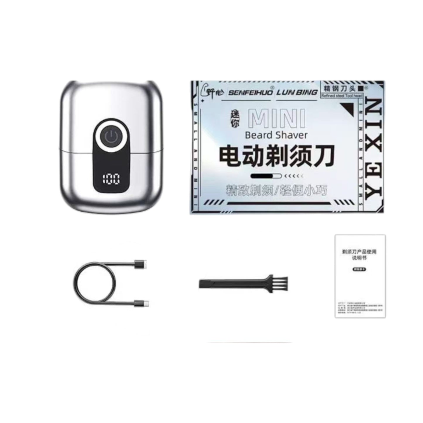 o Mini Barbeador Elétrico Dupla Cabeça